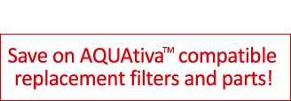 AQUAtiva replacement water filters