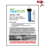 Download Owners Manual for WH1-HF 10 Micron Whole House Sediment Filter