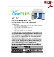 Download Owners Manual for WH2 5 Micron Whole House Carbon Filter