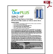 Download Owners Manual for WH2-HF 5 Micron Whole House Carbon Filter