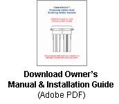 under sink filter manual and installation guide