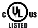 UL Listed - USA/Canada