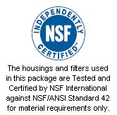 NSF Certified Housings and Filters!