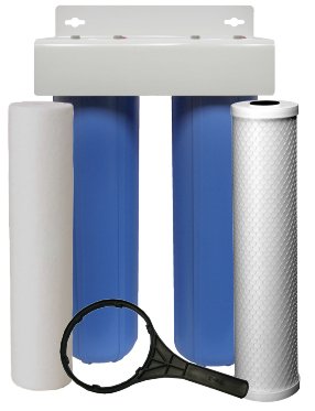 Lake Industries Universal KDF 55/Activated Carbon Water Filter Cartridge 1 Replacement 10 inch CTO Water Purifier Filter, 1 Micron NSF 42 Certified 
