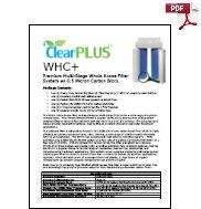 Download Owners Manual for WHC+ Carbon Filter