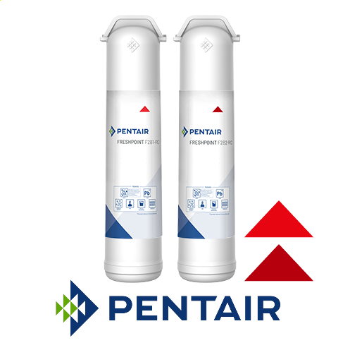 Pentair FreshPoint F2B2-RC2<br>Twin Pack PFAS (Red) Carbon Cartridge Filters<br>#655126-96
