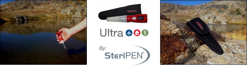 SteriPEN Ultra RP-V Portable Water Purifier for Travel, camping and emergency preparedness