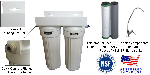 Clearplus California Premium 2 Stage Under Sink Water Filter